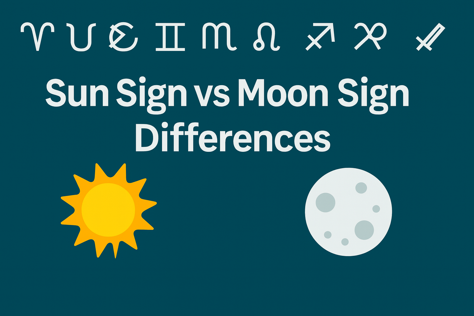 Sun Sign vs Moon Sign